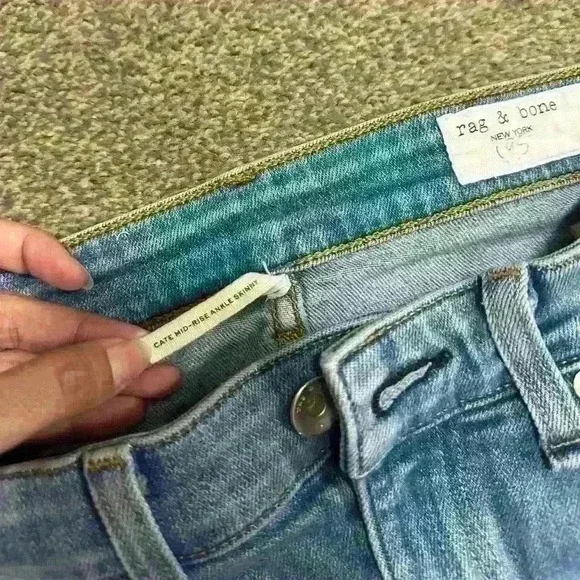 Rag & Bone Cate High Rise Ankle Skinny Jeans Palmer Denim Casual Women’s size 27 - Picture 8 of 9